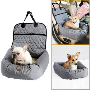 2-In-1 Pet Dog Carrier Folding Car Seat
