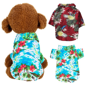 PETSQUARES Pet Summer Hawaiian Beach Clothes
