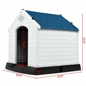 Plastic Waterproof Ventilate Pet Puppy House Foldable Dog Cat Bed Winter Dog Villa Sleep Kennel Removable Nest