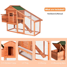 Load image into Gallery viewer, Large Wooden Outdoor Chicken Coop