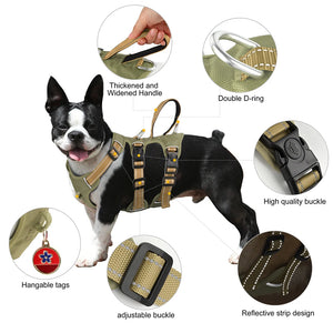 PETSQUARES Reflective Waterproof Dog Harness Vest With Handle