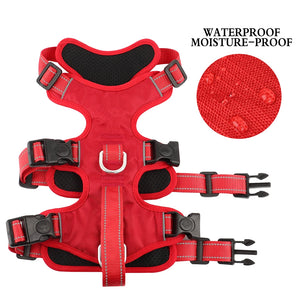 PETSQUARES Reflective Waterproof Dog Harness Vest With Handle