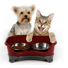 Load image into Gallery viewer, Pet Stainless Steel Splash-Proof Tray Bowls
