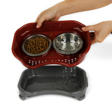 Load image into Gallery viewer, Pet Stainless Steel Splash-Proof Tray Bowls