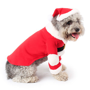 Pet Christmas Santa Costume