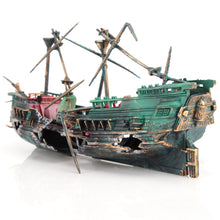 Load image into Gallery viewer, Fish Tank Pirate Ship Decoration