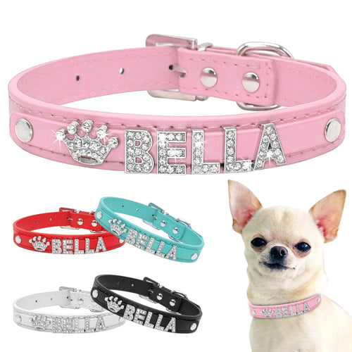 Pet Artist Personalized Bling Rhinestone Dog Collar