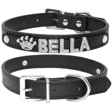 Load image into Gallery viewer, Pet Artist Personalized Bling Rhinestone Dog Collar
