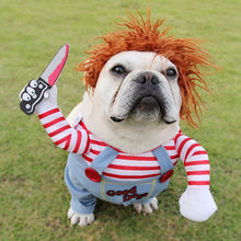 Load image into Gallery viewer, Chucky Halloween Dog Costume - PetSquares