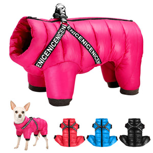 Pet Artist Dog Winter Coat With Harness