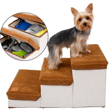 Load image into Gallery viewer, TDPDay&#39;s Collapsible 3 Tiers Dog Stairs