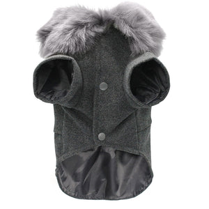 Dog Winter Jacket With Fur - PetSquares