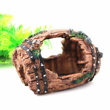Load image into Gallery viewer, Resin Barrel Hide Cave Decoration - PetSquares