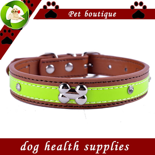 BDC Personalized Crystal Studded Reflective Dog Collar - PetSquares