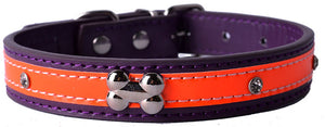 BDC Personalized Crystal Studded Reflective Dog Collar - PetSquares