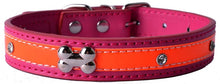 Load image into Gallery viewer, BDC Personalized Crystal Studded Reflective Dog Collar - PetSquares