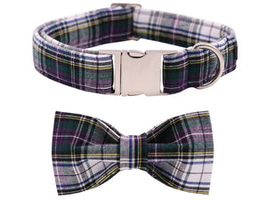 Unique Style Paws Dog Collars with Cute Design Bow Tie - PetSquares